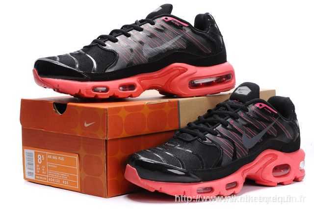 Bon Marche Chaussures Nike Air Max Tn Fision Noir Rouge